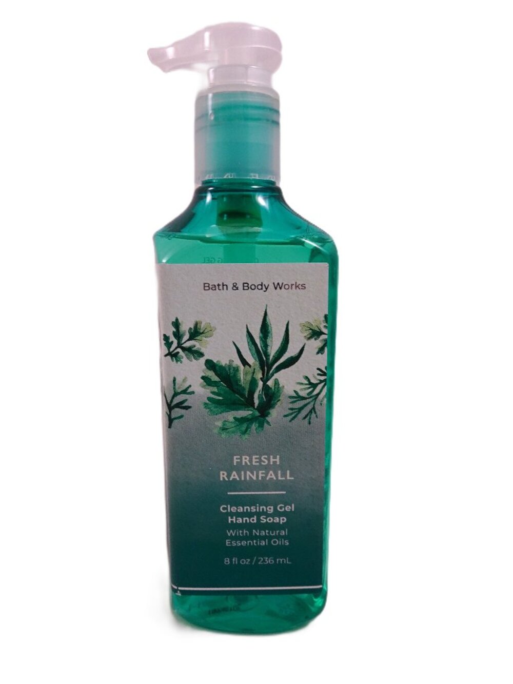 New Bath & Body Works Fresh Rainfall Gel Hand Soap Retired Bergamot Chamomile